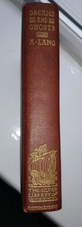 The Book Of Dreams And Ghosts By Andrew Lang 1899 Edition Rare