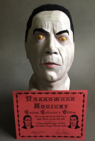 Rare Vintage Halloween Society First Edition Bela Lugosi Dracula Monster Mask