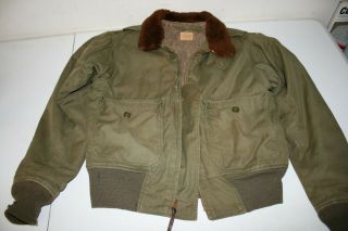 Ww2 Wwii Rare B - 10 Flight Jacket Size 40 Stagg Coat Co.  Usaaf