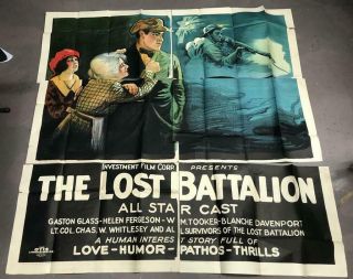 Lost Battalion Six 6 Sheet 1919 Rare Rare