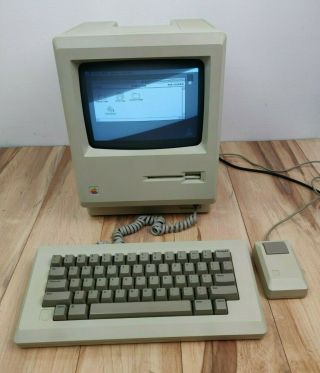 Very Rare Macintosh 128 M0001 Week 8 1984 1291 128k W/ Keyboard & Disc