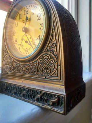 Rare Tiffany Studios " Venetian " Pattern Clock In Pristine - 1851