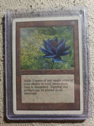 Mtg Black Lotus Unlimited Edition Rare Heavily Played