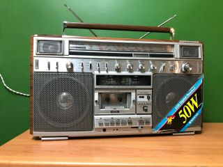 Sanyo M - X820k Cassette Stereo Ghettoblaster Boombox Vintage Rare Old School