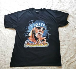 Vintage Rare Fashion T - Shirt Hollywood Hulk Hogan Wcw Nwo - Xxl 22.  5 " Pit 2 Pit