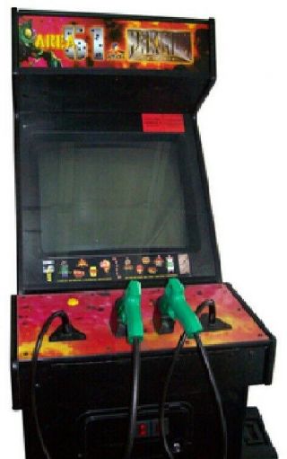 Area 51 & Max Force Arcade Machine By Atari 1995  Rare