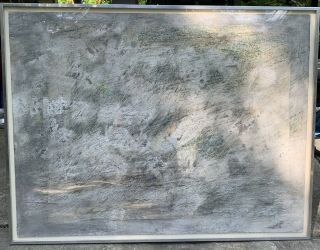 Vintage Lita Albuquerque Large Abstract Painting Listed Us Artist Rare