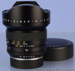 Leica Leitz 15mm - Elmar - R F3.  5 11213 3cam R Wide Angle Lens,  Caps Rare