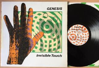 Genesis - Invisible Touch Nm - /vg,  Rare Masterdisk Issue Textured Sleeve Vinyl Lp