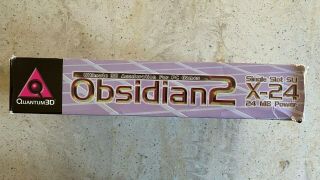 Quantum3d Obsidian2 X - 24 - 3DFX Voodoo2 SLI on a Card - RARE - BOXED - 3