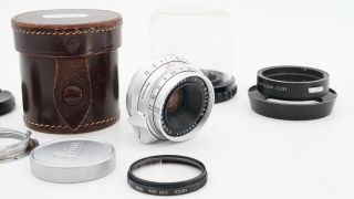 Leica Leitz Summaron 35mm F2.  8 Lens Leica Ltm L39 - Rare Kit - Yye Cla