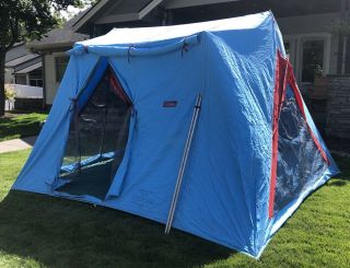 Rare Vintage Coleman Flex - Aire Camping Tent 8467 - 251 • 11 X 10’