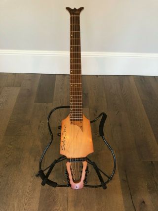Rare Amber Burst Soloette Songbird Travel Guitar - Steel String