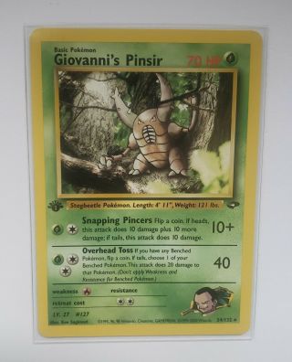 Pokemon First Edition Gym Challenge Giovanni 