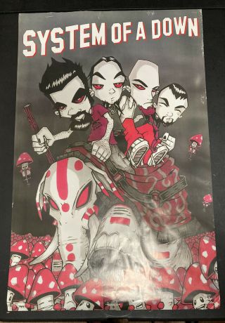 System Of A Down,  Music Band,  Rare Authentic 2002 Poster