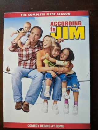 According To Jim First Season 1 One Dvd Out Of Print Rare Jim Belushi Comedy Oop