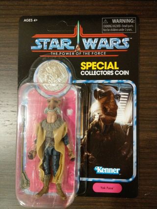 Star Wars Vintage Sail Barge Exclusive Potf Yak Face 2019 With Coin From Haslab