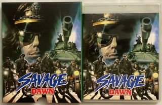 Savage Dawn Limited Edition Blu Ray,  Rare Slipcover & Poster Vinegar Syndrome
