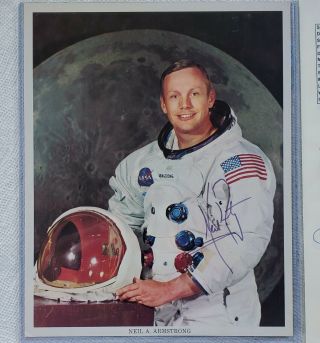 Rare Jsa Certified Neil Armstrong Signed Autographed Nasa Apollo 11 Photo