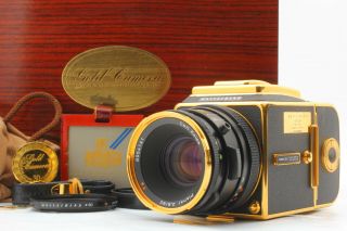 Rare 【mint】 Hasselblad 500cm 30 Years Gold Edition W/ Planar Lens From Japan