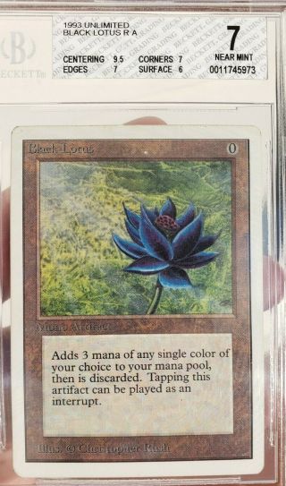 Vintage Magic | NEAR MTG BGS 7 Unlimited Black Lotus,  w/9.  5 SUB, 2