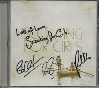 Scouting For Girls (cd) Hand Signed By Roy,  Greg,  James - Great Debut - Rare