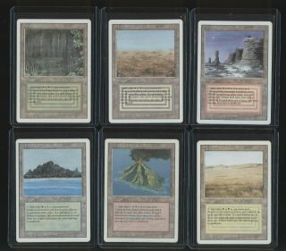 Magic The Gathering Mtg Revised 3rd Edition Dual Lands Complete Set Of 10