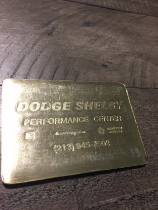 1971 Dodge Shelby Performance Center Scott Harvey Phone Number Book Mopar Rare