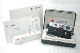 " Rare Top " Leica M6 Ttl 0.  72 Chrome 35mm Rangefinder Camera 3365