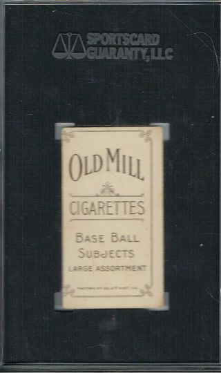 T206 1909 - 11 TY COBB RED PORTRAIT. .  RARE OLD MILL.  SGC 40 (VG 3) 2