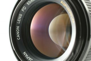 Insanely Rare [ Near,  5 ] Canon Fd 55mm F1.  2 Aspherical S.  S.  C Ssc Lens Japan
