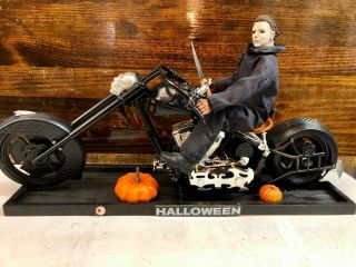 Custom 1/6 Scale Michael Myers On Chopped Out Hellride/ Halloween Figure