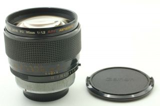 Rare【exc,  5】 Canon Fd 85mm F1.  2 S.  S.  C Aspherical Lens From Japan 636