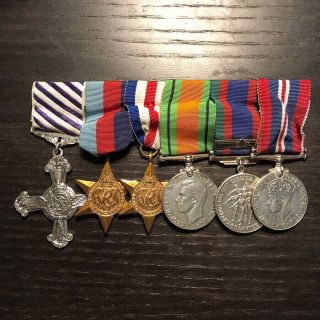 Rare 100 Ww2 Canadian Distinguished Flying Cross Medal Bar 1945