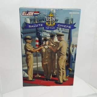 Hasbro Gi Joe Usn Salute To The Chiefs Us Navy 12 " Figure Rare Open Box