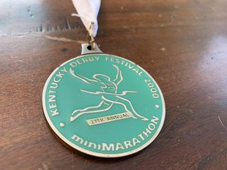 Vintage 2000 Kentucky Derby Festival Mini - Marathon Finisher Medal Rare