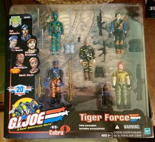 2002 Hasbro Gi Joe Tiger Force 20th Box Set Mib Jinx Dialtone Stalker