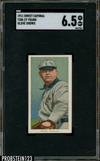 1911 T206 Sweet Caporal Factory 25 Cy Young Hof Sgc 6.  5 " Extremely Rare "