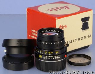 Leica Leitz 50mm Summicron - M F2 Black 11819 4th Vers Lens,  Box Rare Duplicate