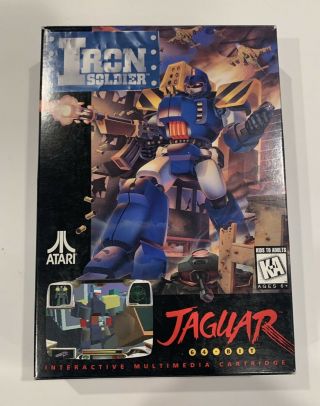 Iron Soldier (atari Jaguar,  1994) Authentic Cib Rare Vgc