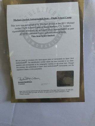 Michael Jordan UDA Upper Deck Signed Autograph USA Olympics Jersey 9 Rare W/COA 2
