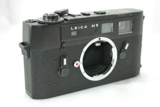 " Rare Near " Leica M5 35mm Rangefinder Film Camera Body In Black 3822