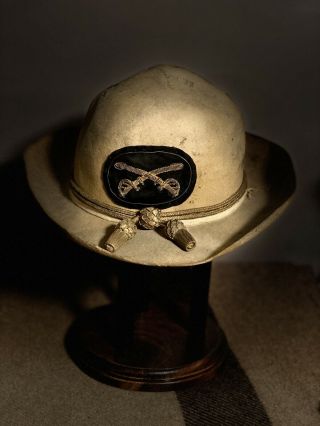 Rare Confederate Civil War Cavalry Officer Warrior Slouch Rebel Hat Cap Kepi
