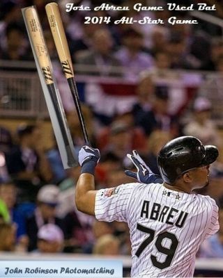 Jose Abreu Signed Game Bat White Sox All Star Bat 1/1 Rare Auto Psa 10.