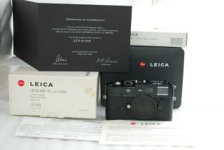 " Rare Near " Leica M6 Ttl Lhsa 0.  85 Black Paint Film Rangefinder Camera 3818