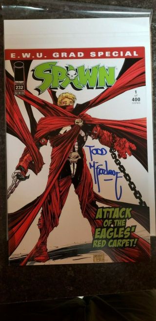 Spawn 232c Ewu Grad Variant Signed By Todd Mcfarlane 1 Of 400 Very Rare
