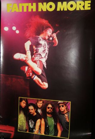 Vintage Poster,  Rare Official Faith No More Promo Poster,  Store Advert,  1990