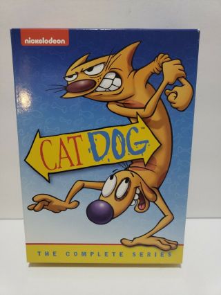 Catdog - The Complete Series Cat Dog Nickelodeon (dvd,  2014,  12 - Disc Set) Oop,  Rare