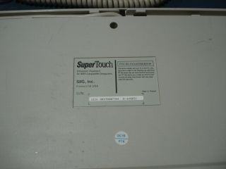RARE Vintage SIIG Supertouch Keyboard with Adapter - (IBM Compatible) - 3