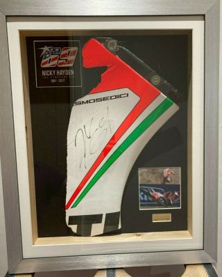 Signed - Rare Nicky Hayden Ducati Motogp Fairing Rare - Signed